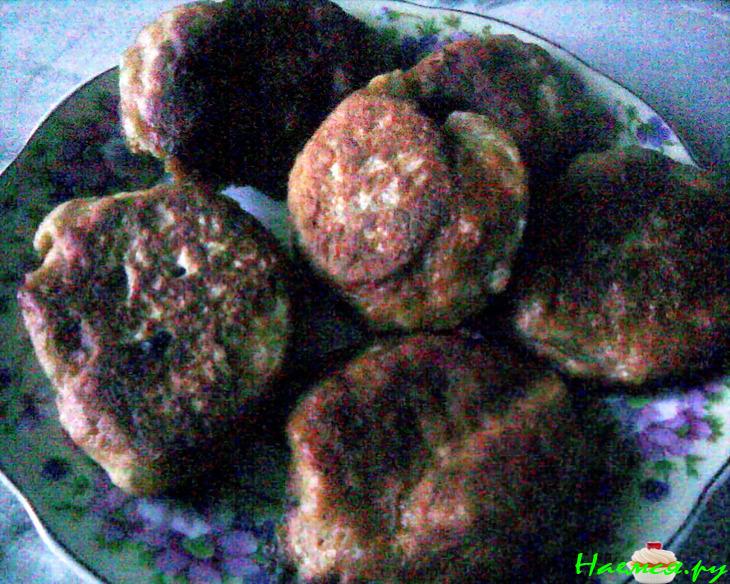 Постные яблочные оладьи