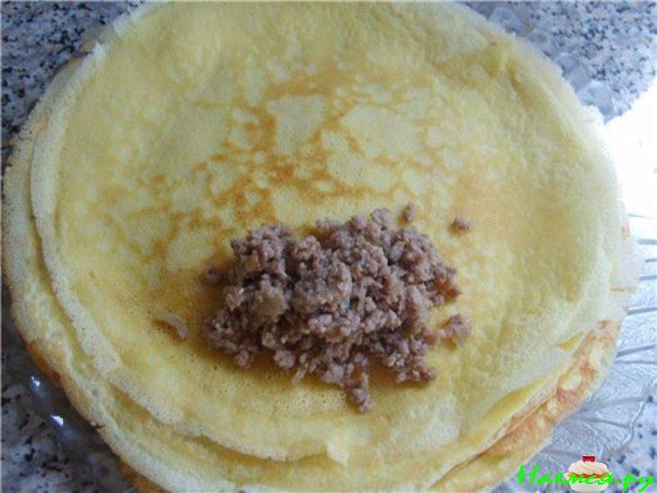 Блинчики с мясом