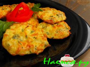 Капустные оладьи с сыром