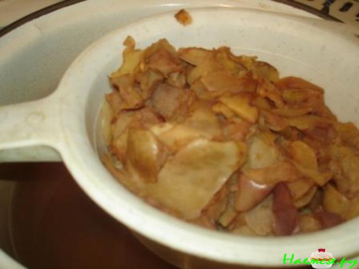 Желе из яблочных остатков