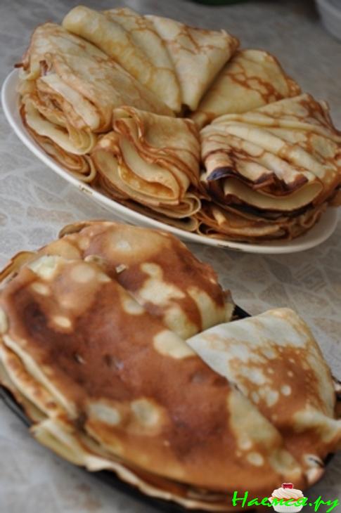 Блинчики классические и с грибным припеком Блинчики классические и с грибным припеком