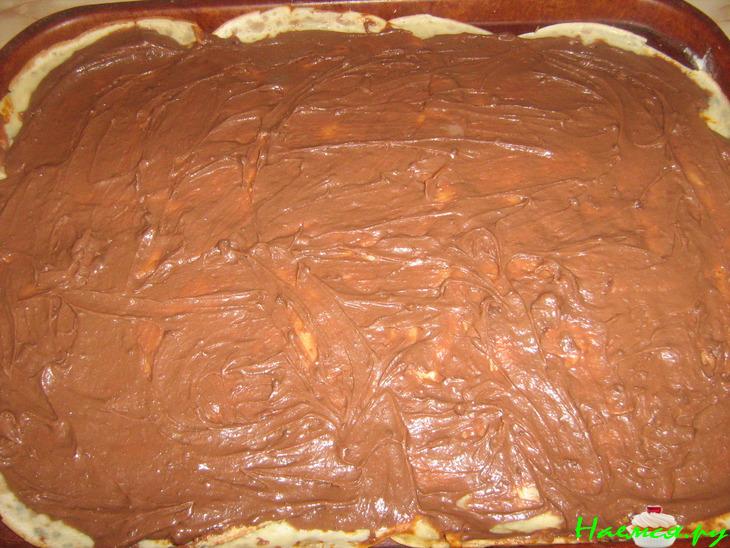 Блинчатый рулет шоколадный Блинчатый рулет шоколадный