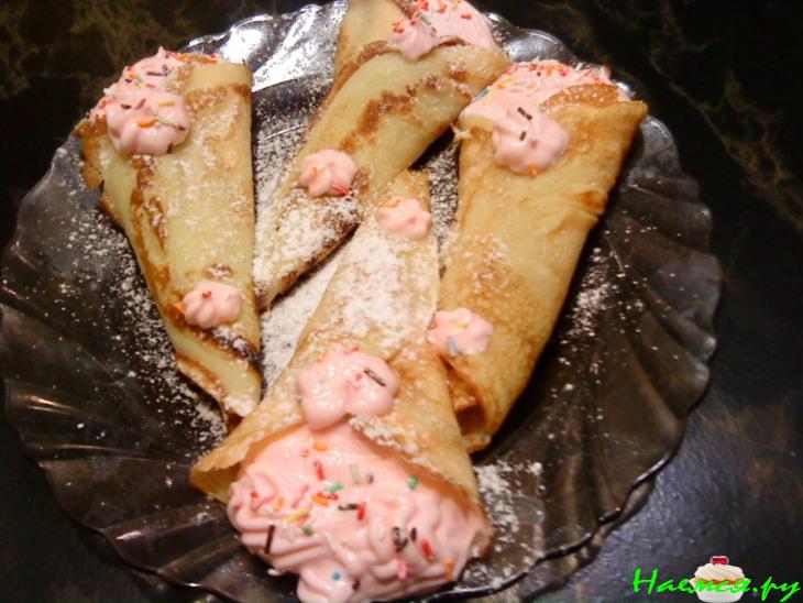 Трубочки со сливками Трубочки со сливками