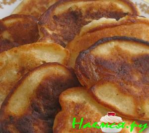 Сырнички на кефире с лимонным вареньем