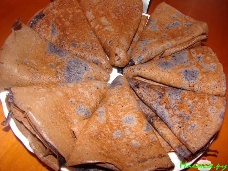 Тоненькие черничные блины с корицей Тоненькие черничные блины с корицей