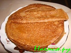 Шоколадные блинчики с шоколадным соусом