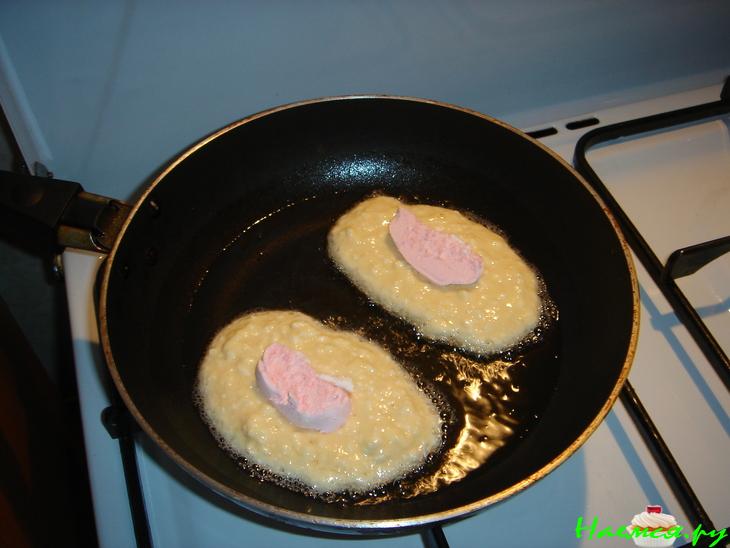 Творожные оладьи с зефиром