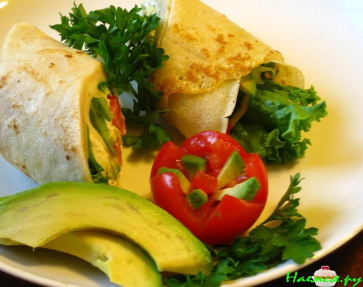 Блинчики с овощной начинкой