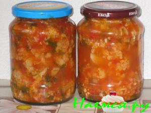 Салат "Деликатесный" с цветной капустой Салат "Деликатесный" с цветной капустой