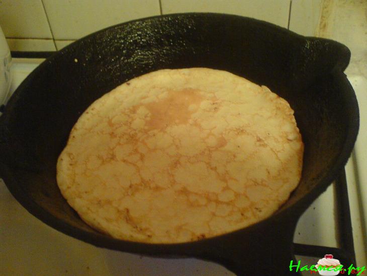 Сырные блины с ананасом