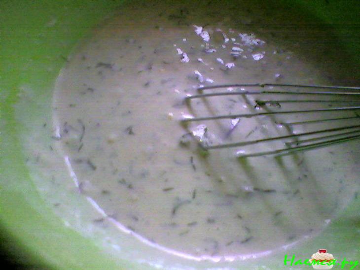 Блинные лепешки с луком и зеленью Блинные лепешки с луком и зеленью