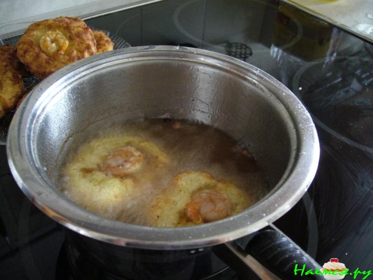 Не совсем драники (Reibekuchen) с креветками Не совсем драники (Reibekuchen) с креветками