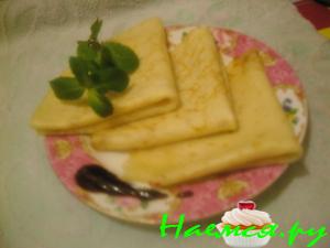 Блинчики "Королевские" (очень быстрые)