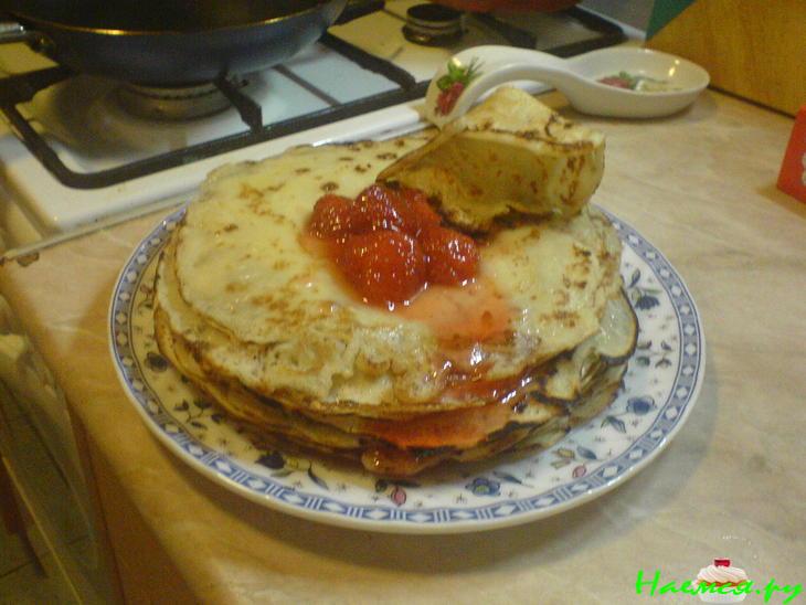 Блинчики на минералке