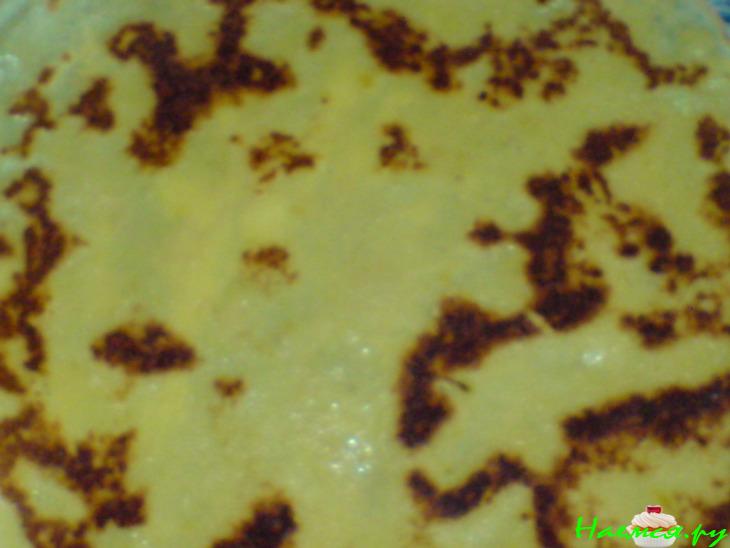 Лимонные блинчики со сливочно-медовым соусом