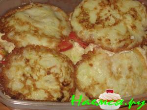 Кабачковые оладьи с начинкой Кабачковые оладьи с начинкой