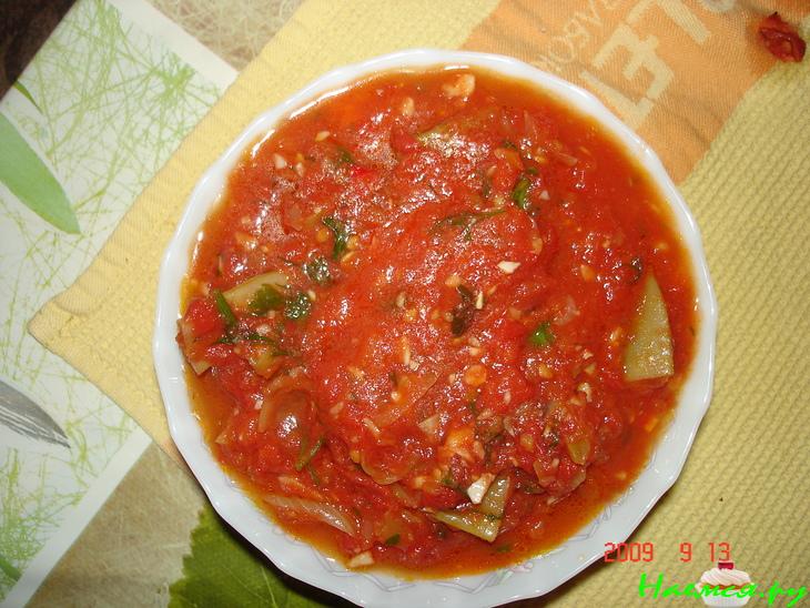 Стручковая фасоль в томате