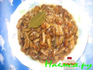 Маринованные опята с зернами горчицы Маринованные опята с зернами горчицы