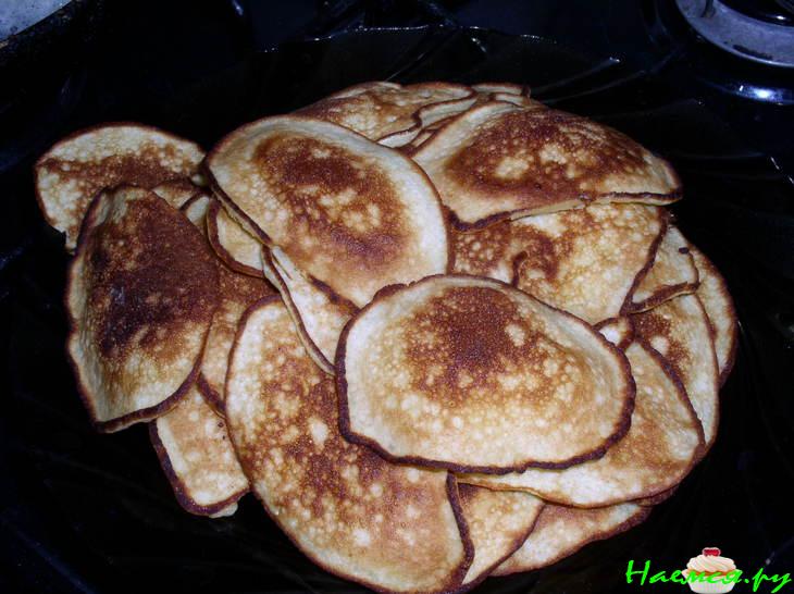 Блинчики с жареными яблоками