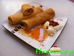 Блины фаршированные лососем Блины фаршированные лососем