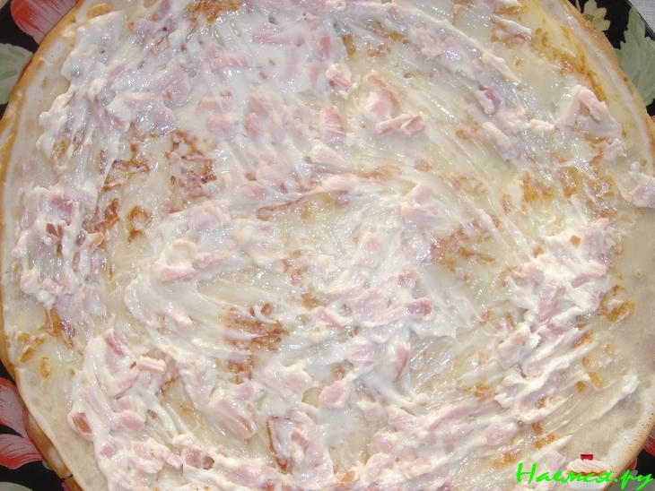 Блинчики сырные да с припеком