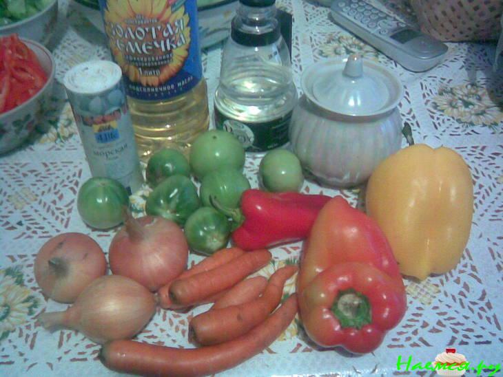 Салат из зеленых помидор