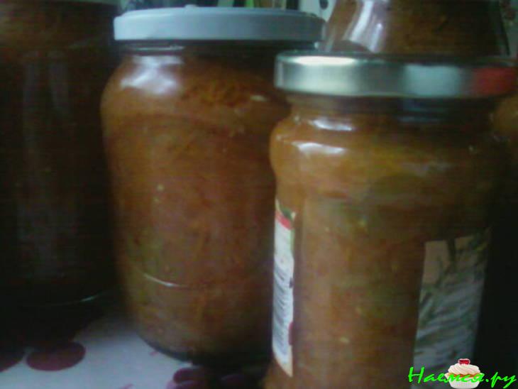 Лечо из зелёных помидор