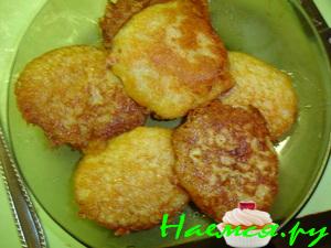 Картофельные блины с мясом Картофельные блины с мясом