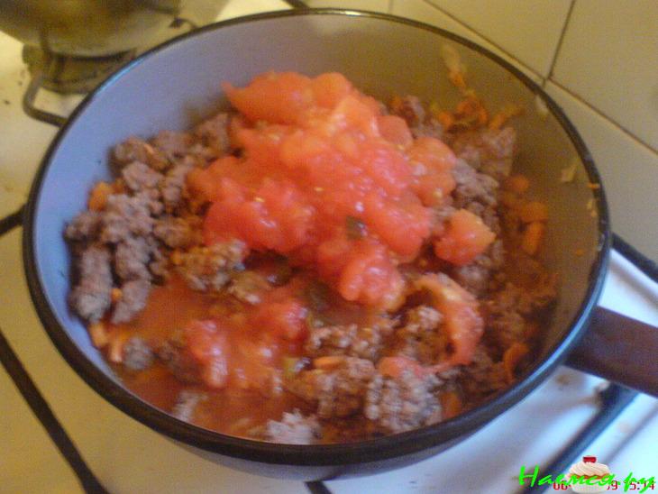 Блинчики с соусом болоньез Блинчики с соусом болоньез