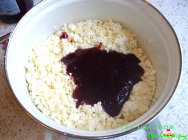 Сырники ржаные с малиной