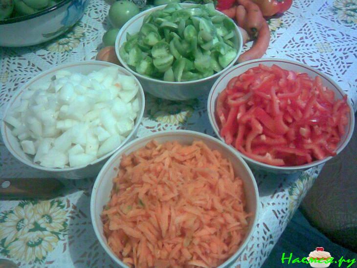 Салат из зеленых помидор