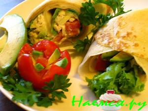 Блинчики с овощной начинкой