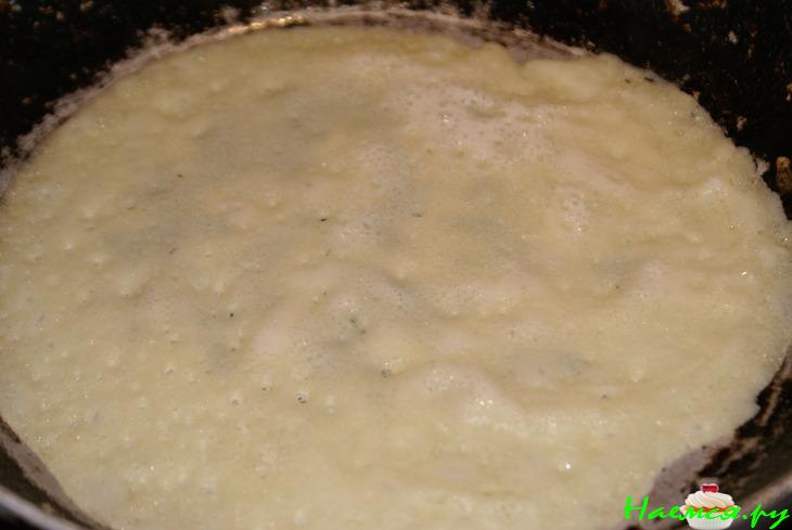 Заварные блинчики на кефире