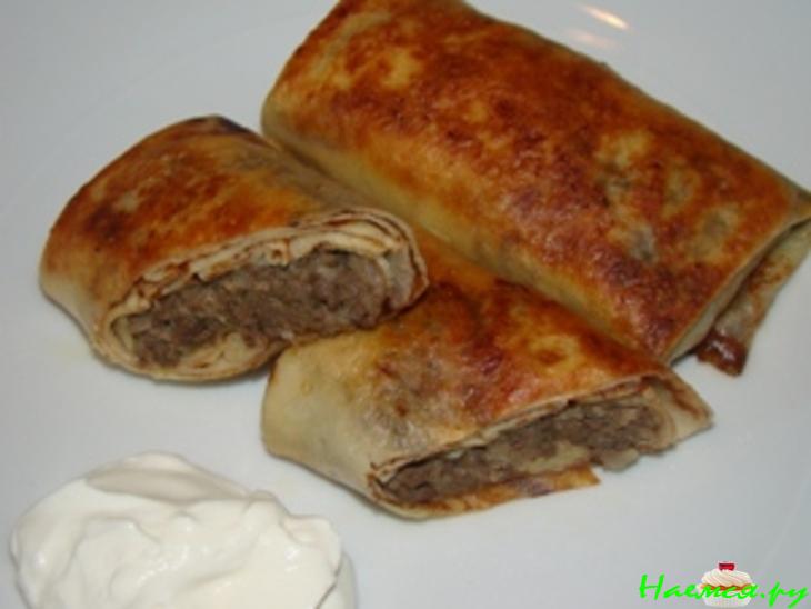 Блинчики с печенкой  