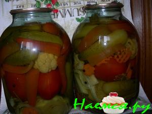 Овощное ассорти "Наш огород" (вариант)