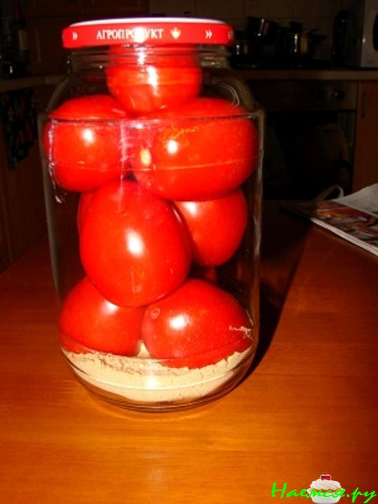 Помидоры "Новогодние" (консервация без воды)
