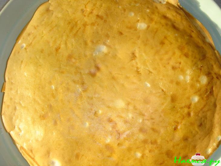 Блинчики сырные да с припеком