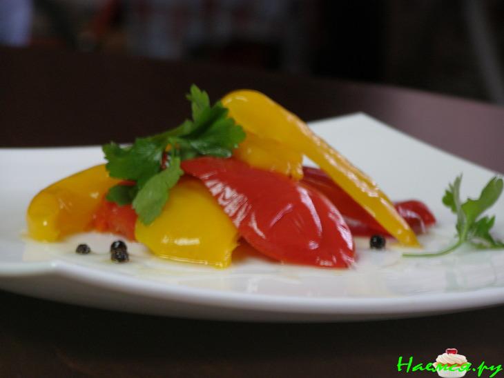 Маринованный перец с мёдом  
