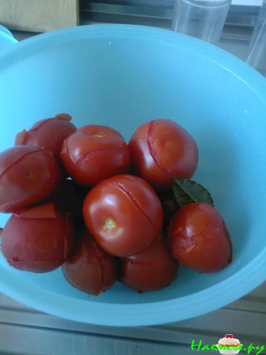 Быстро маринованные помидоры 