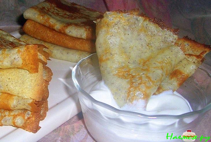 Французские блинчики с маком Французские блинчики с маком