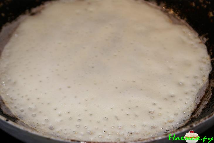 Блинчики тонкие с крахмалом