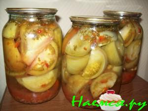 Зелёные помидоры дольками Зелёные помидоры дольками