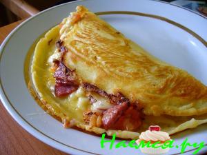 Блинчики с ананасовой и томатной начинками