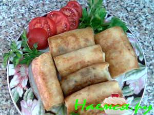 Блинчики с мясом и орешками