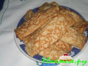 Блинчики с творогом и изюмом