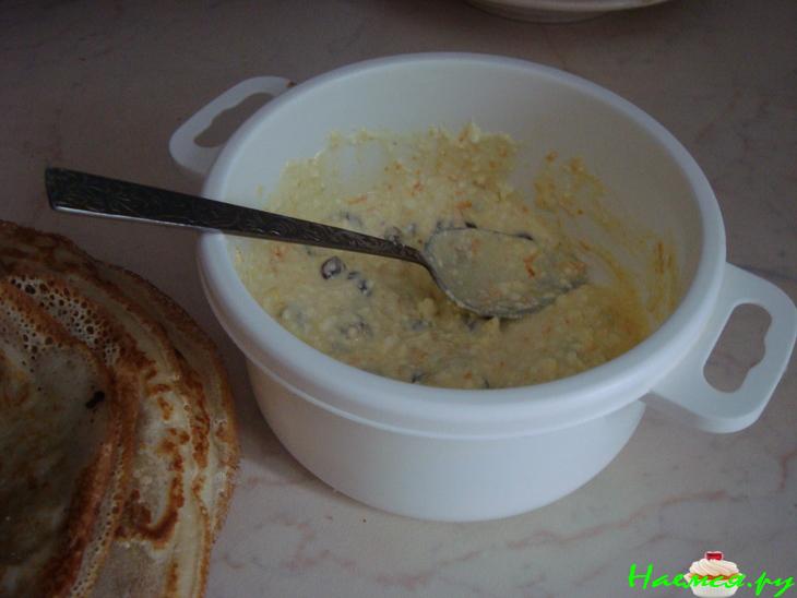 Творожная начинка для блинчиков