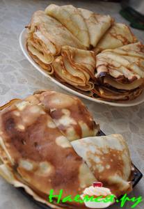 Блинчики классические и с грибным припеком Блинчики классические и с грибным припеком