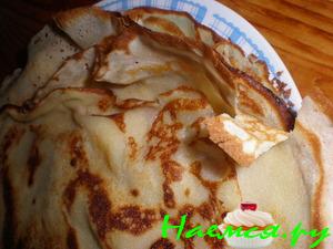 Блинчики сахарные, на сливках