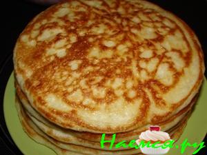 Блины заварные дрожжевые