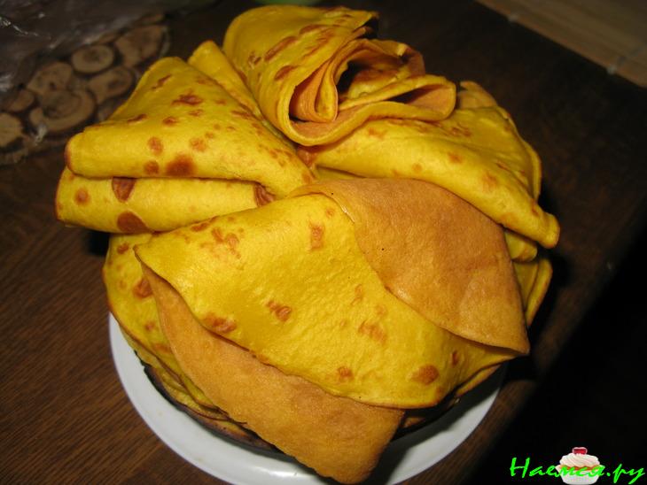 Морковно - тыквенные блины